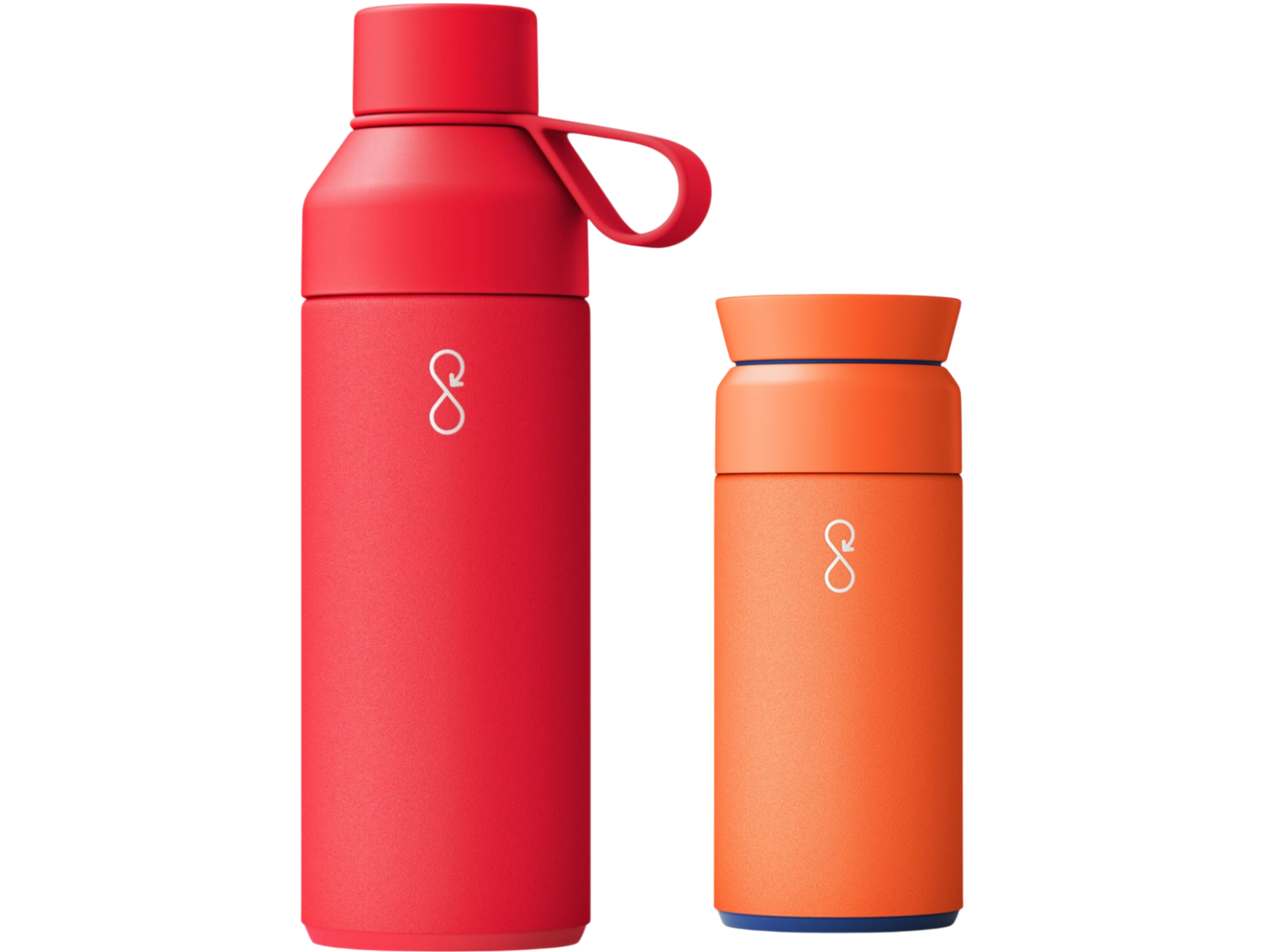 Ocean Bottle Hydrate & Caffeinate - Fire Red / Sun Orange - Drinkware Sets