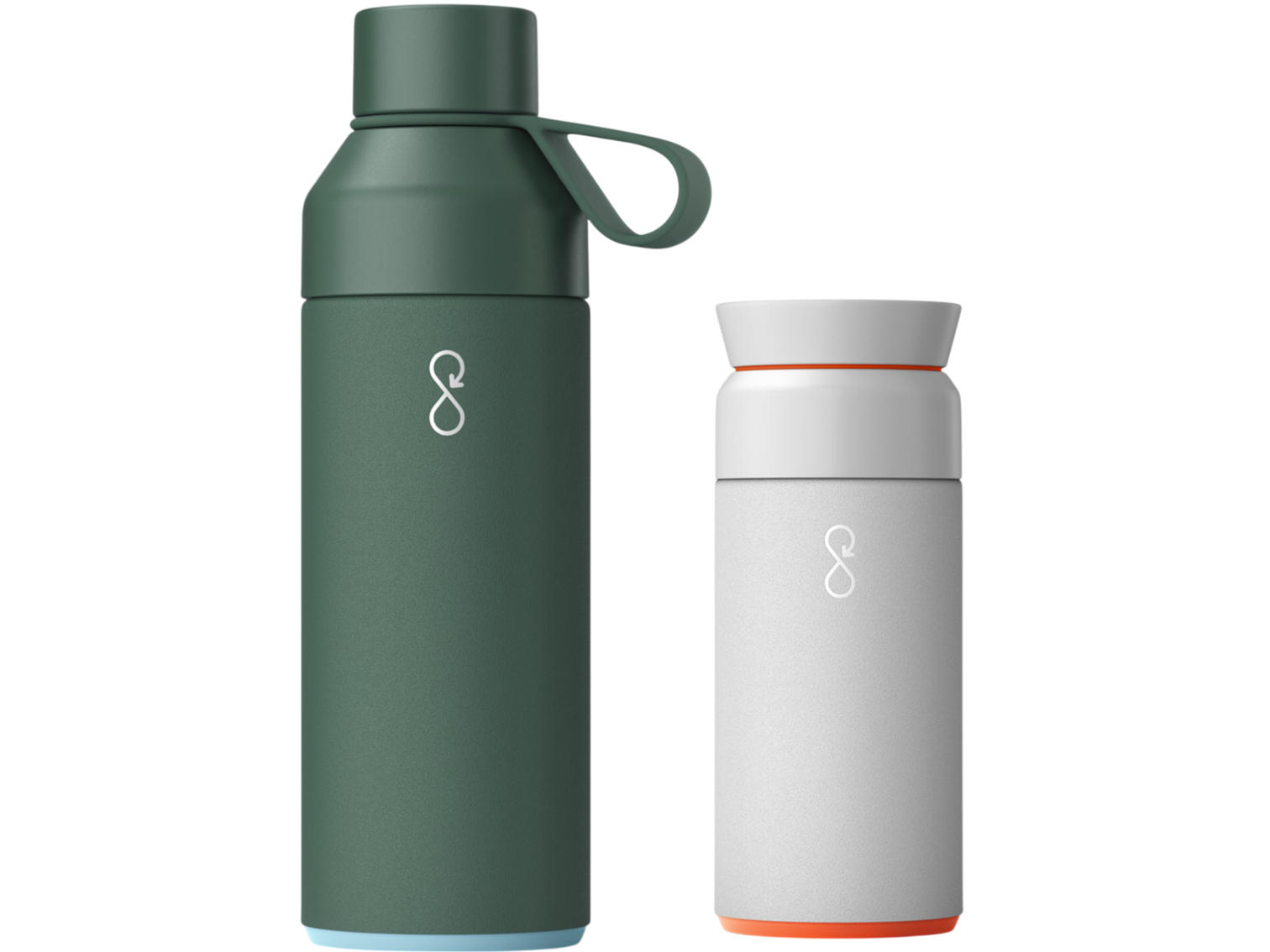 Ocean Bottle Hydrate & Caffeinate - Forest Green / Rock Grey - Drinkware Sets