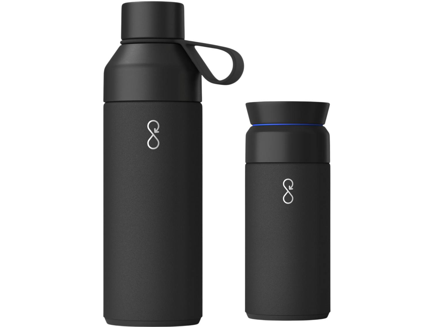Ocean Bottle Hydrate & Caffeinate - Obsidian Black / Obsidian Black - Drinkware Sets