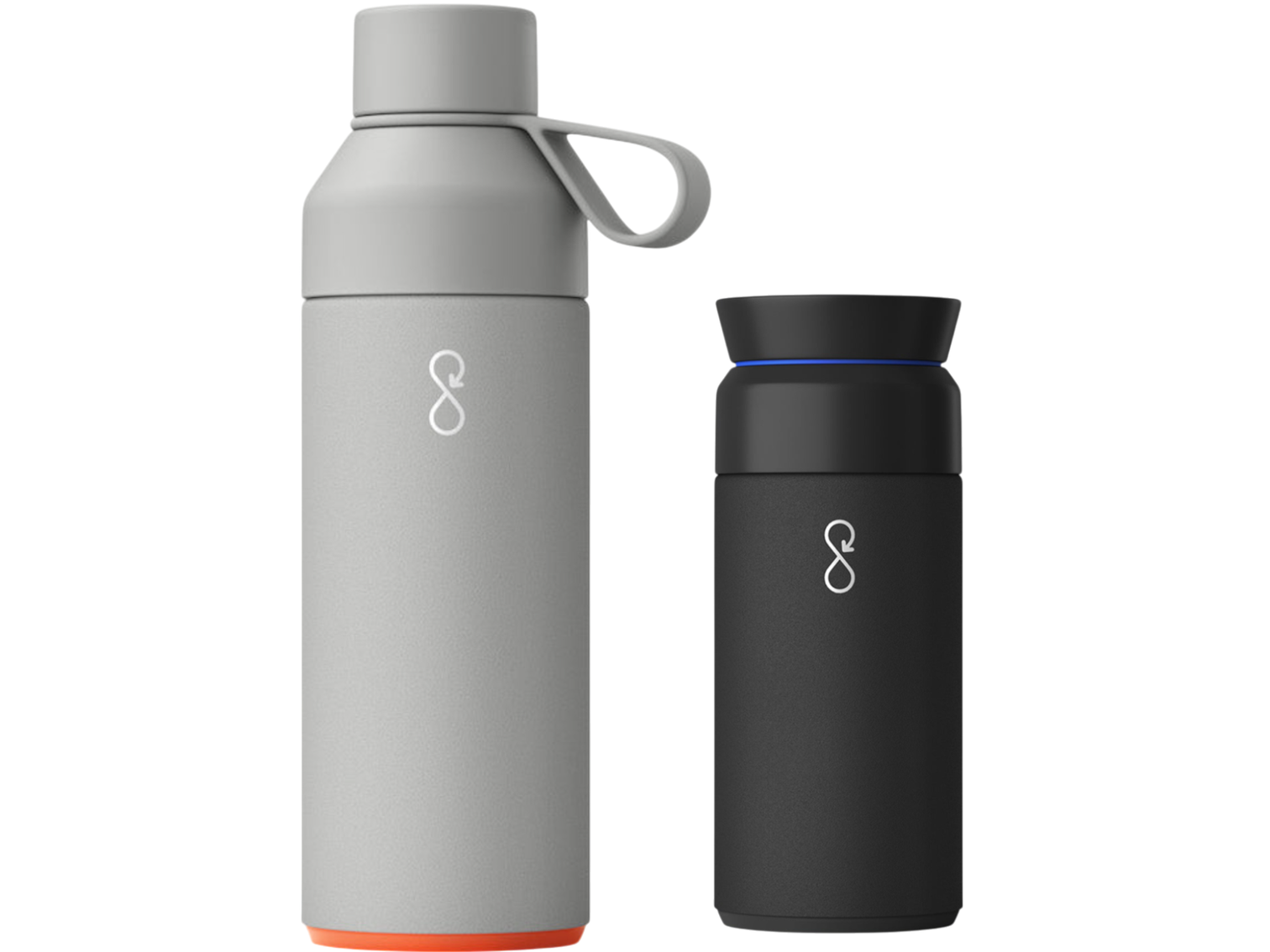 Ocean Bottle Hydrate & Caffeinate - Rock Grey / Obsidian Black - Drinkware Sets