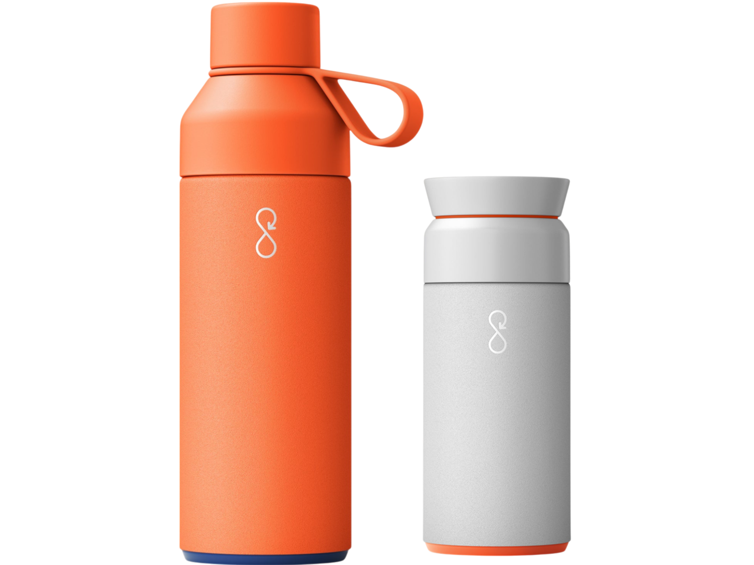 Ocean Bottle Hydrate & Caffeinate - Sun Orange / Rock Grey - Drinkware Sets