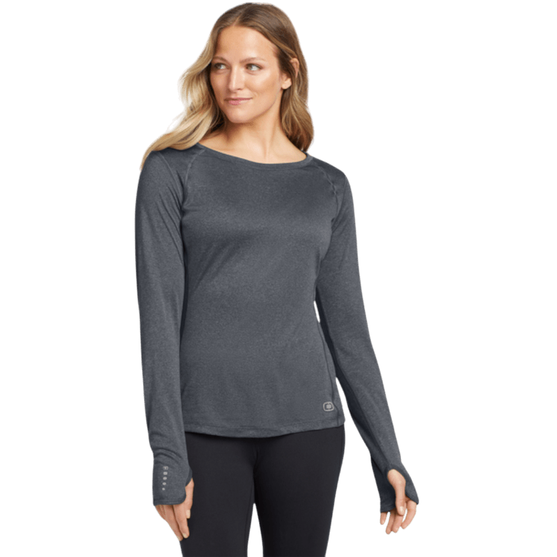 OGIO® Women's Long Sleeve Pulse Crew - Long - Sleeved T-Shirts - SwagWear