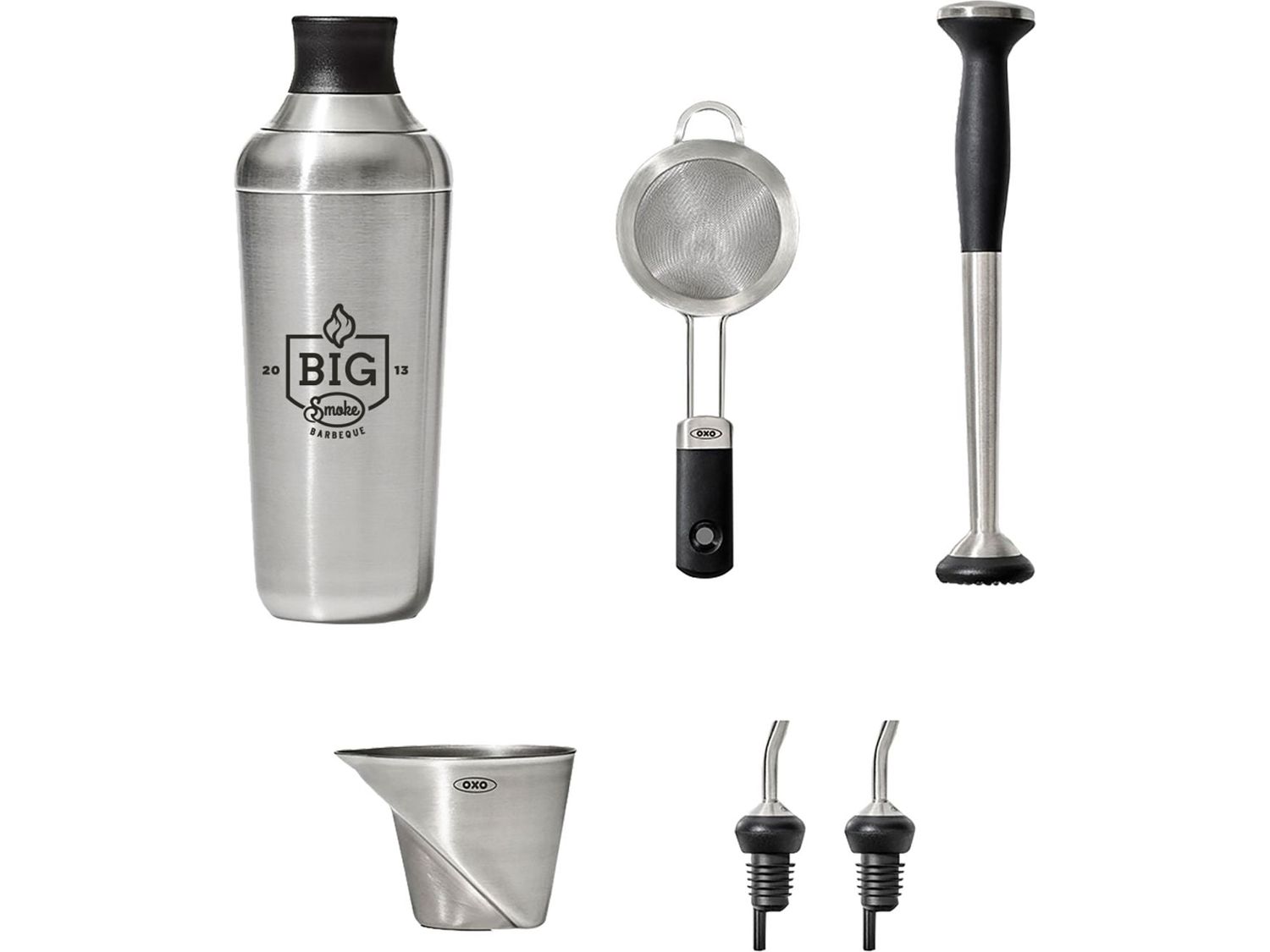 OXO Steel 6-piece Barware Set - Steel - Barware