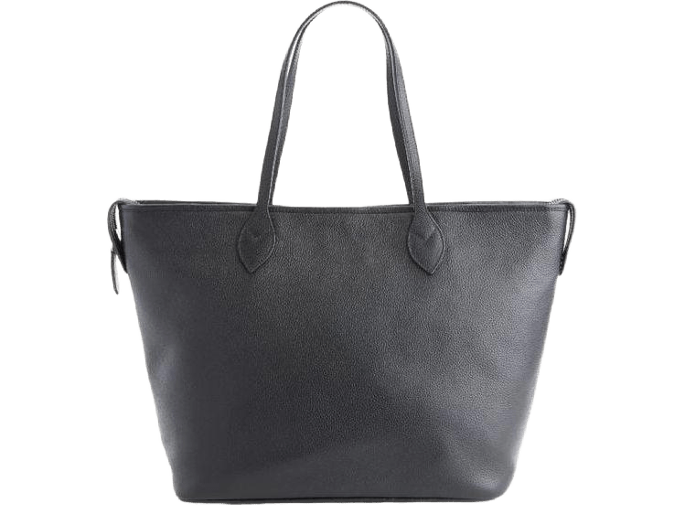 Pebbled Grain Wide Tote Bag with Wristlet - Tote Bags - SwagWear
