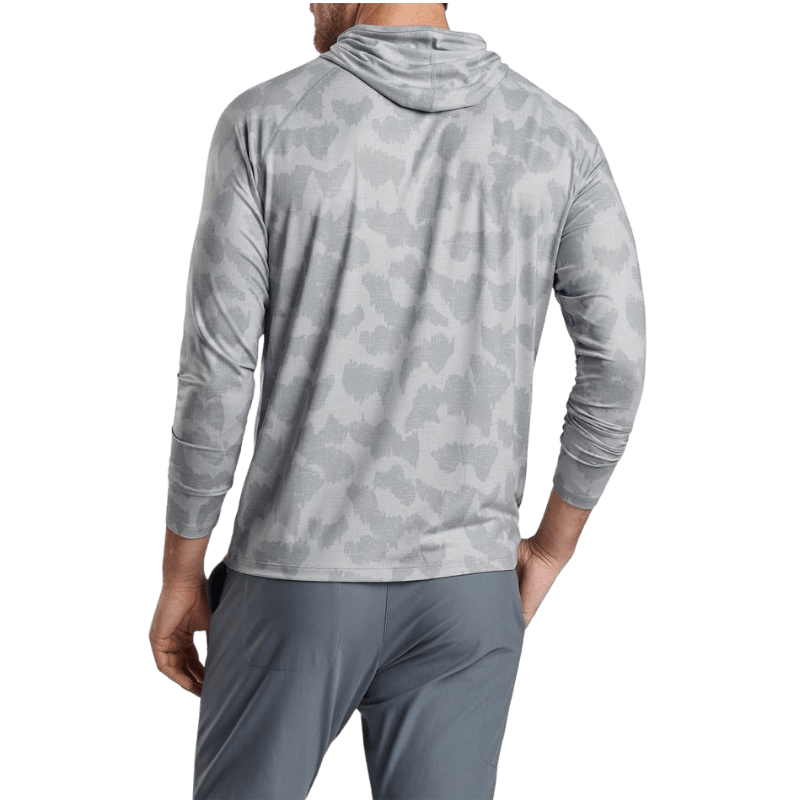 Peter Millar Men's Aurora Windowpane Camo Performance T-Shirt Hoodie - Hoodies - SwagWear