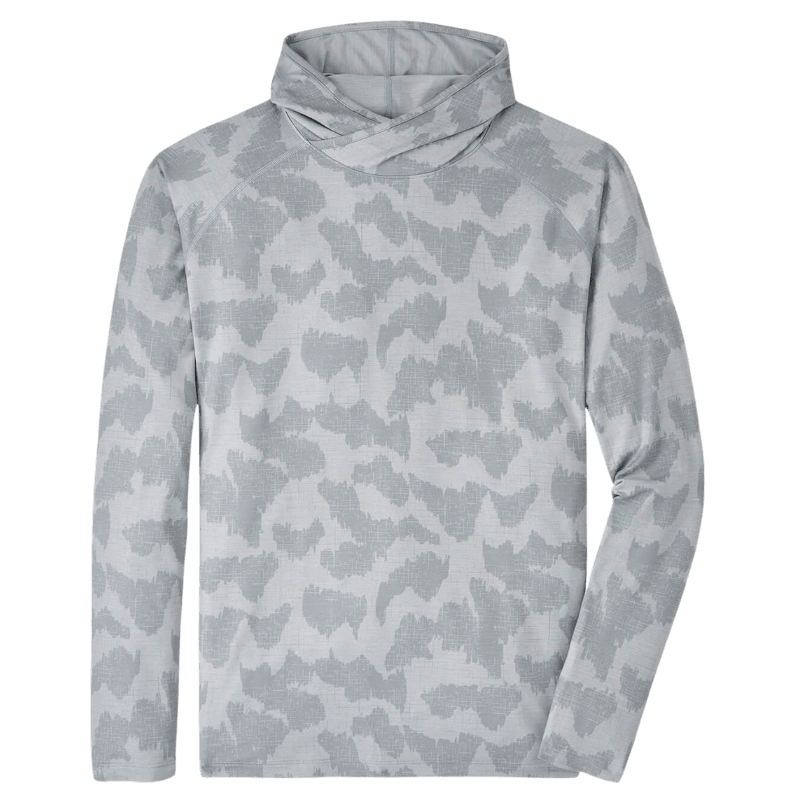 Peter Millar Men's Aurora Windowpane Camo Performance T-Shirt Hoodie - Hoodies - SwagWear