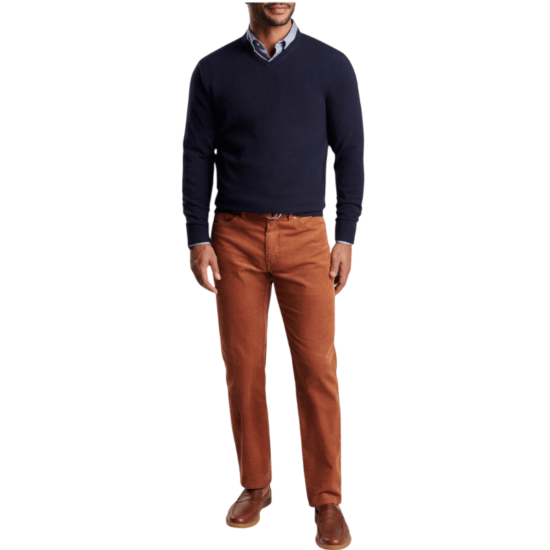 Peter Millar Men's Crown Heritage Cashmere V-Neck Sweater - Sweaters - SwagWear