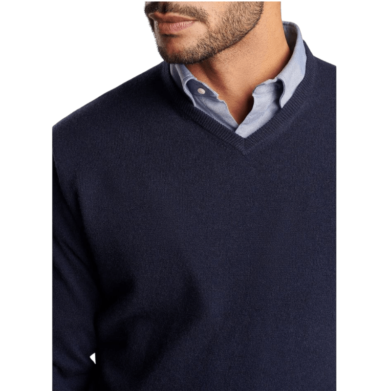 Peter Millar Men's Crown Heritage Cashmere V-Neck Sweater - Sweaters - SwagWear