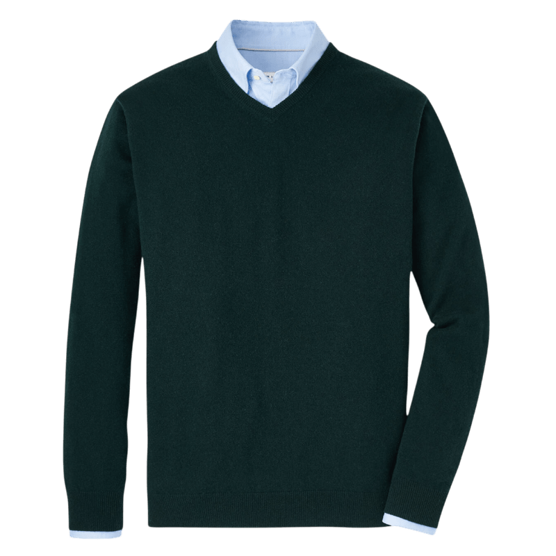 Peter Millar Men's Crown Heritage Cashmere V-Neck Sweater - Sweaters - SwagWear