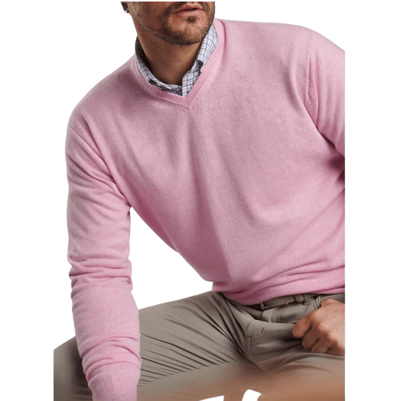 Peter Millar Men's Crown Heritage Cashmere V-Neck Sweater - Sweaters - SwagWear