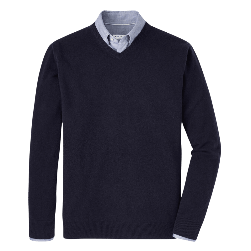 Peter Millar Men's Crown Heritage Cashmere V-Neck Sweater - Sweaters - SwagWear