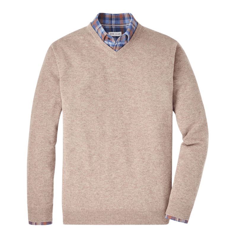 Peter Millar Men's Crown Heritage Cashmere V-Neck Sweater - Sweaters - SwagWear