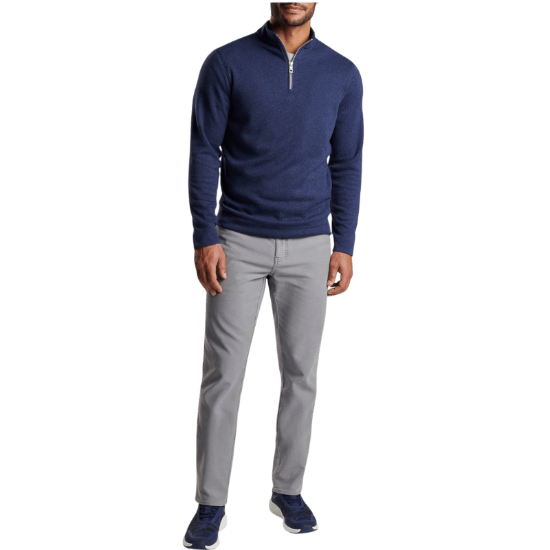 Peter Millar Men's Crown Sweater Fleece Quarter-Zip - Pullovers - SwagWear