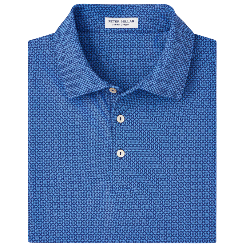 Peter Millar Men's Cumberland Geo Performance Mesh Polo