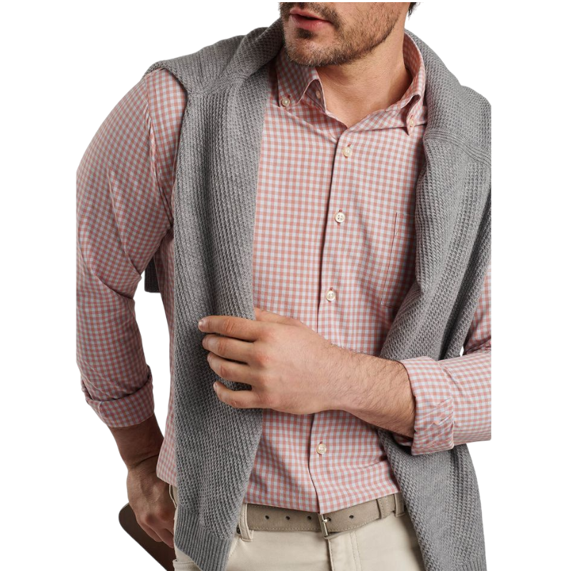 Peter Millar Men's Murray Performance Poplin Sport Shirt