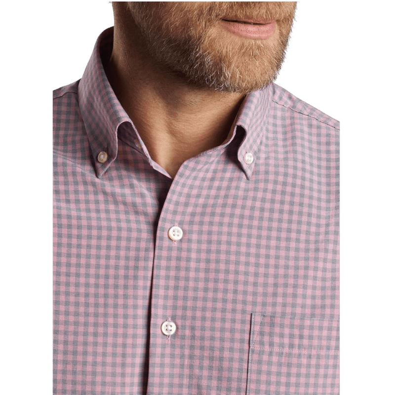 Peter Millar Men's Murray Performance Poplin Sport Shirt - Button Down Shirts - SwagWear