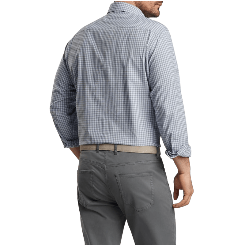 Peter Millar Men's Murray Performance Poplin Sport Shirt - Button Down Shirts - SwagWear