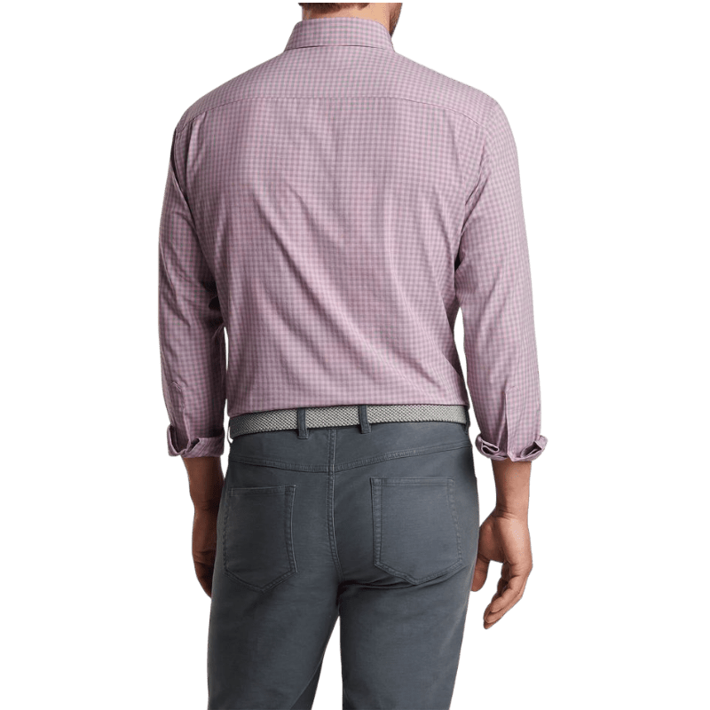 Peter Millar Men's Murray Performance Poplin Sport Shirt - Button Down Shirts - SwagWear