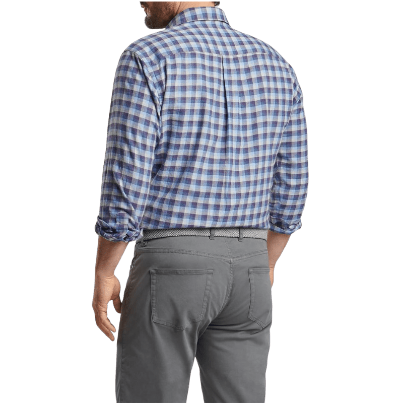 Peter Millar Men's North Bay Cotton Sport Shirt - Button Down Shirts - SwagWear