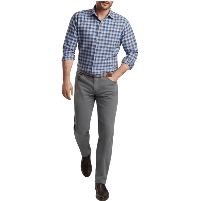 Peter Millar Men's North Bay Cotton Sport Shirt - Button Down Shirts - SwagWear