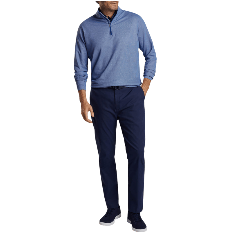Peter Millar Men's Perth Birdseye Performance Quarter-Zip - Pullovers - SwagWear