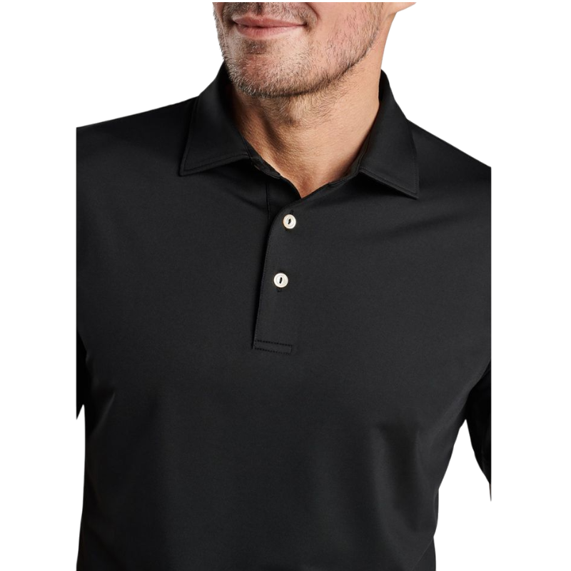 Peter Millar Men's Solid Performance Polo - Self Collar