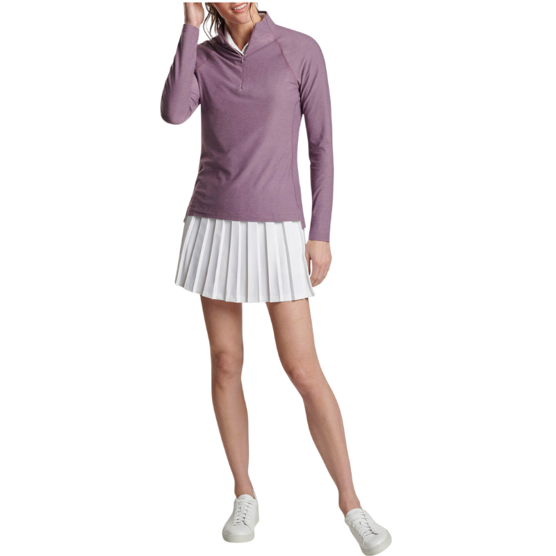 Peter Millar Women's Melange Raglan Sleeve Perth Layer Quarter-Zip