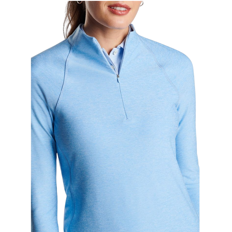 Peter Millar Women's Melange Raglan Sleeve Perth Layer Quarter-Zip
