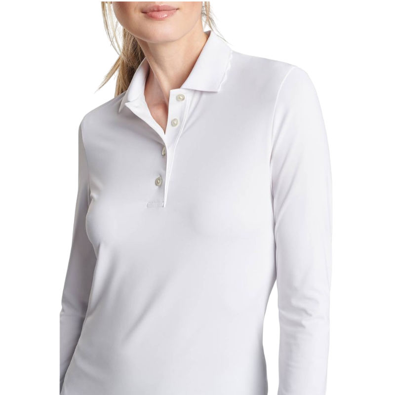 Peter Millar Women's Opal Long-Sleeve Stretch Jersey Polo