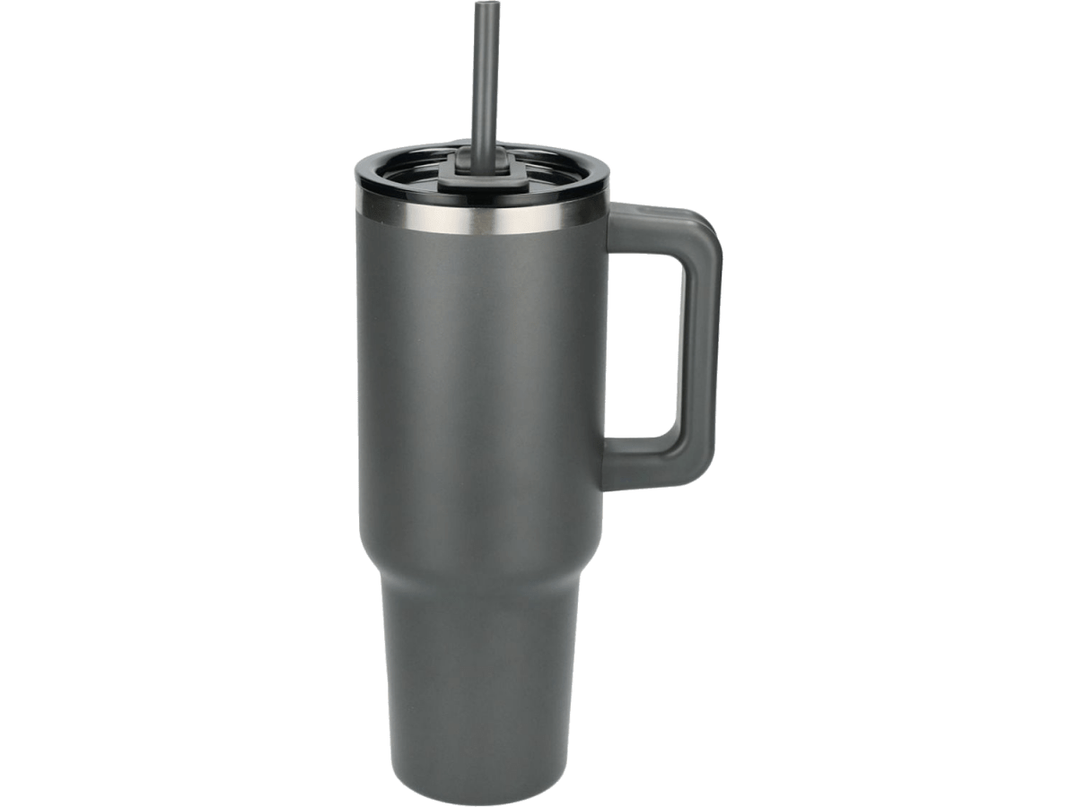 Pinnacle 40 oz Vacuum Insulated Eco-Friendly Travel Tumbler With Straw - Travel Tumblers - SwagWear