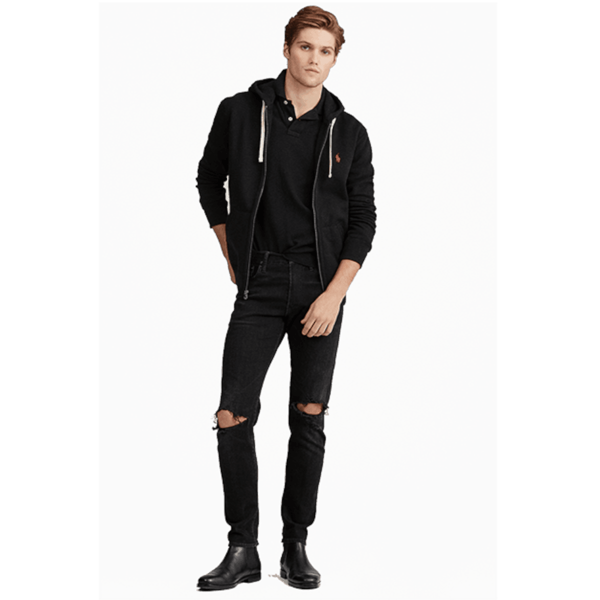 Polo Cotton Blend Fleece Hoodie - Fleece Jackets - SwagWear