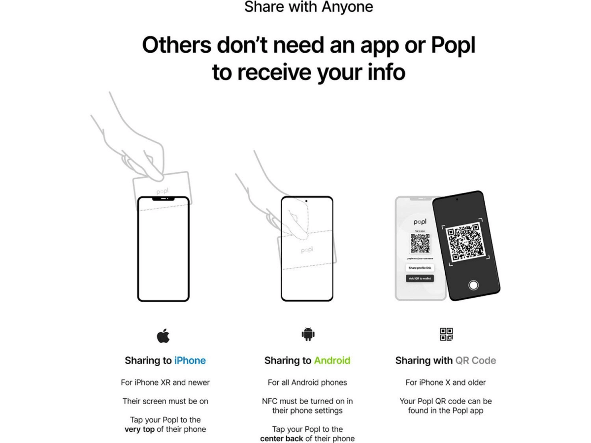 Popl Digital Business Card - Digital Business Cards - SwagWear