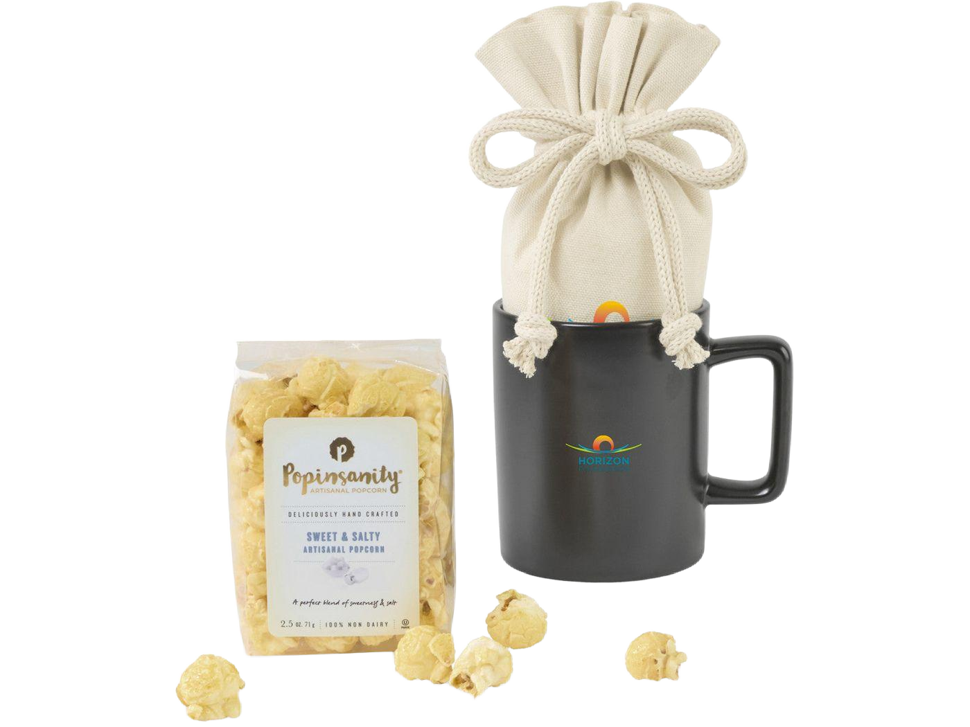 Poppinsanity Artisanal Popcorn Mug Stuffer - Food Gift Sets