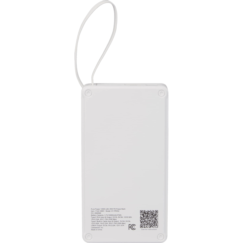 Pure Power 10,000 mAh 35W PD Power Bank - Wireless Power Banks - SwagWear