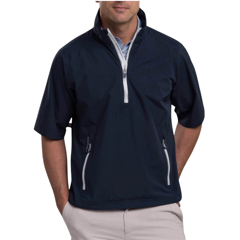Zero Restriction Men's Power Torque Short-Sleeve Quarter-Zip