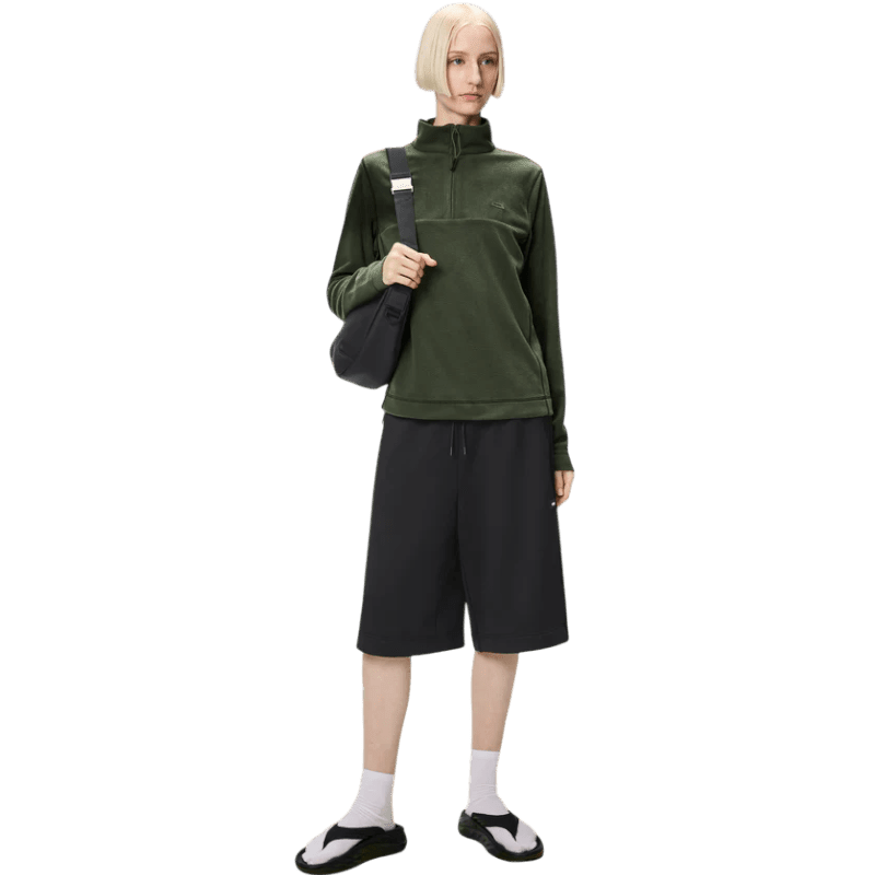 RAINS Addis Fleece Curve Half Zip - Pullovers - SwagWear