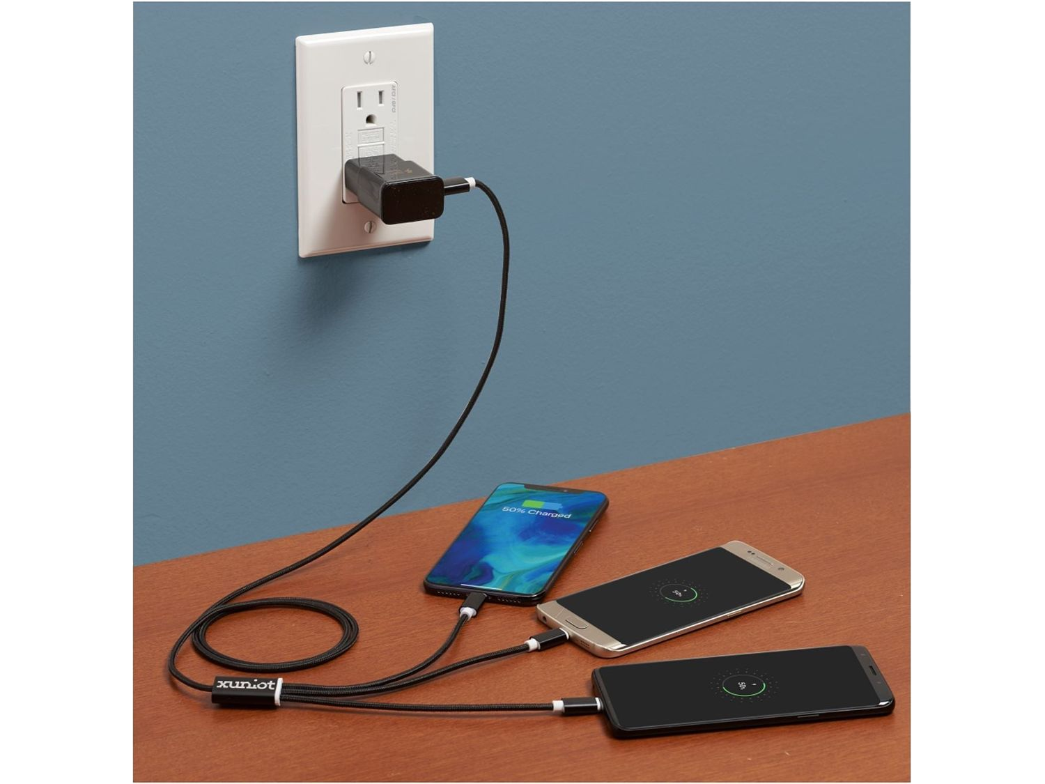 Realm 3-in-1 Long Charging Cable - Charging Cables