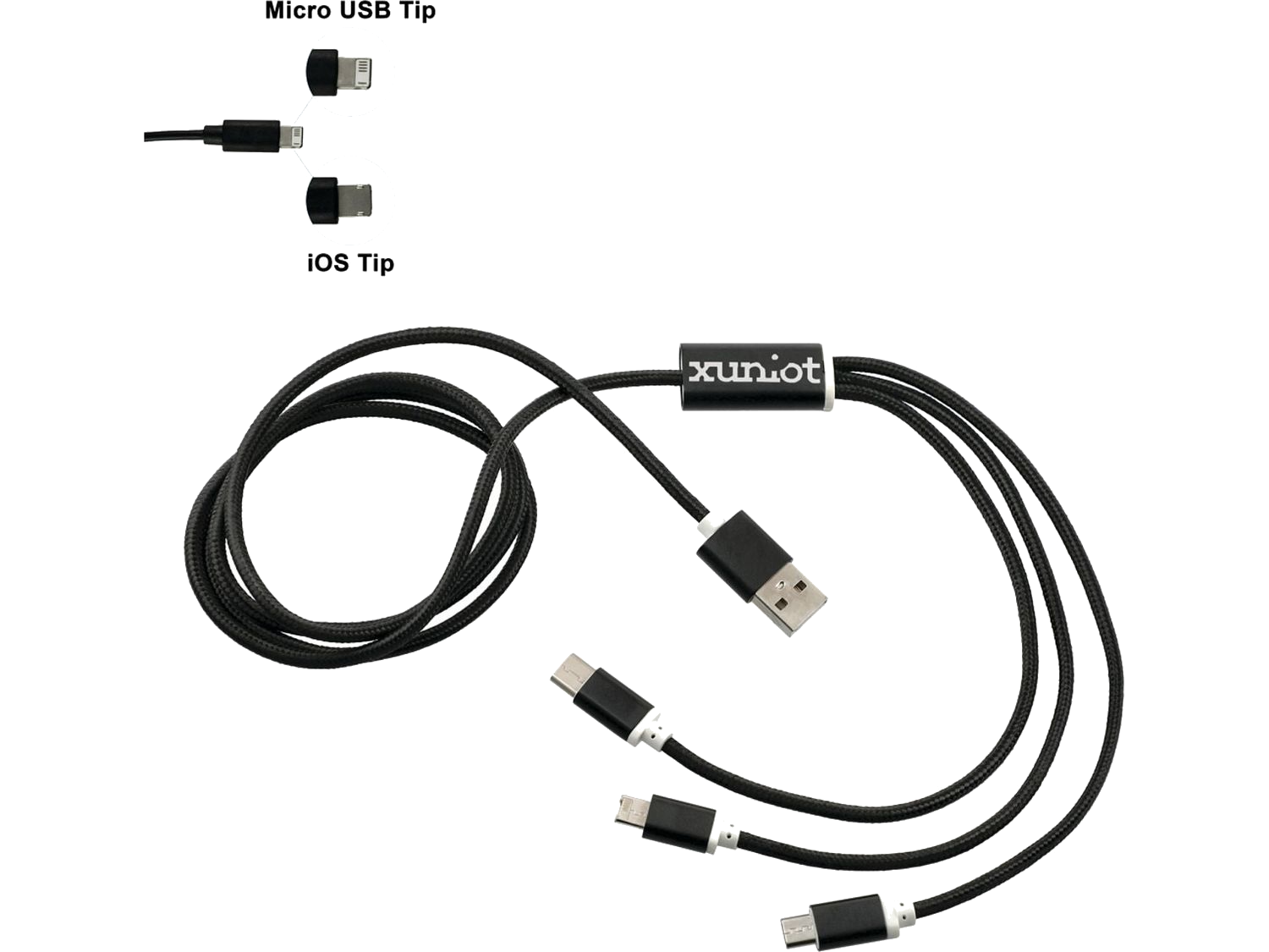 Realm 3-in-1 Long Charging Cable - Charging Cables