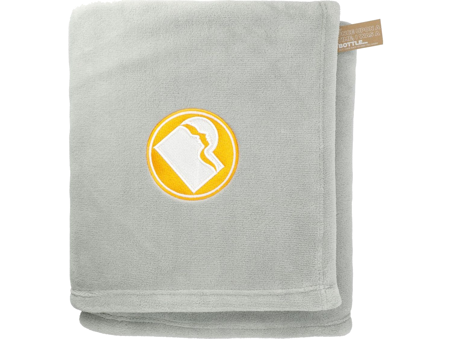 Recycled PET Oversized Coral Fleece Blanket - Gray - Blankets