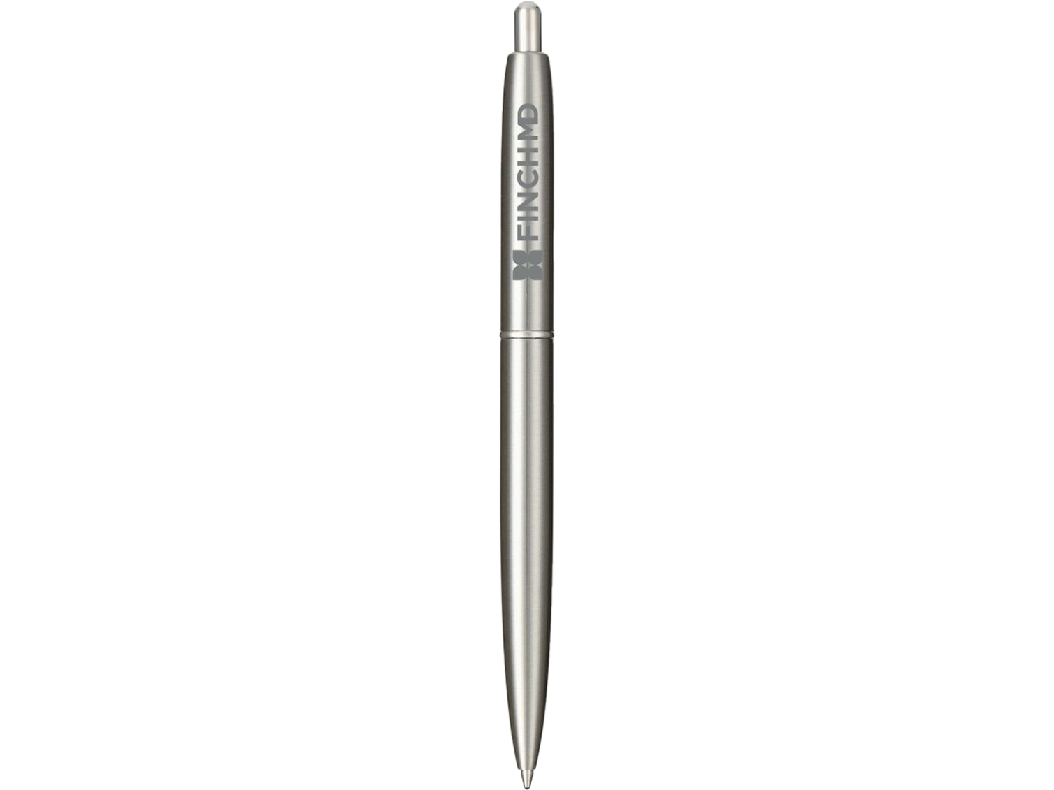 Recycled Stainless Steel Ballpoint Pen - Silver - Ballpoint Pens