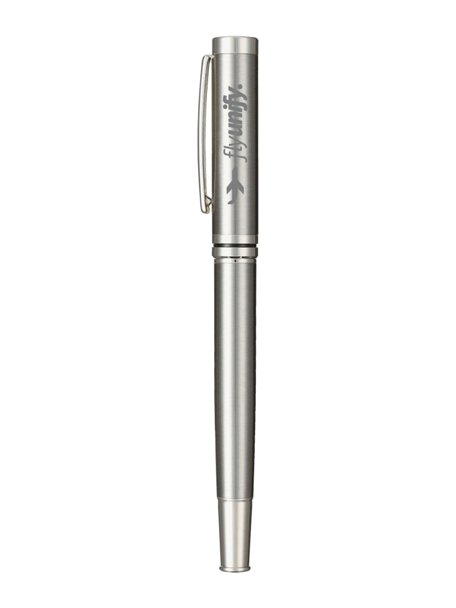 Recycled Stainless Steel Rollerball Pen - Roller Ball Pens - SwagWear