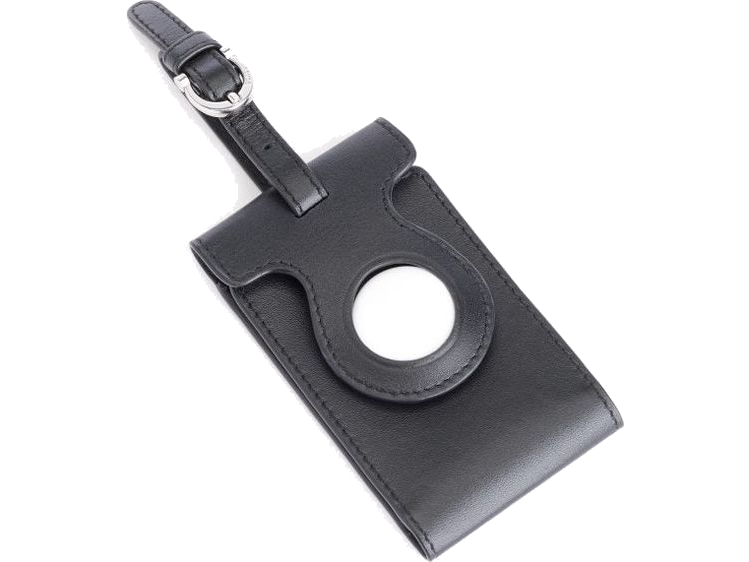 Royce AirTag Holder Trackable Luggage Tag - Black - Luggage Tags