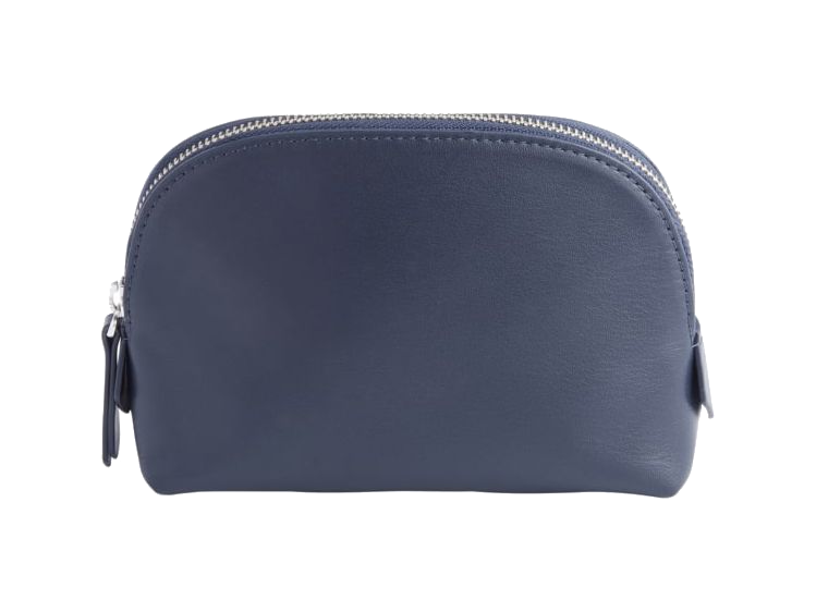 Royce Compact Cosmetic Bag - Blue - Cosmetic Bags