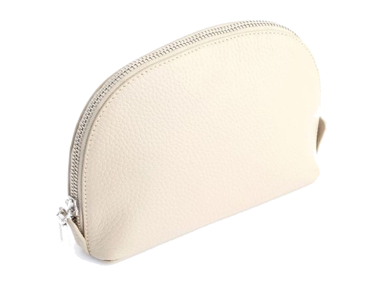 Royce Compact Cosmetic Bag - Taupe - Cosmetic Bags