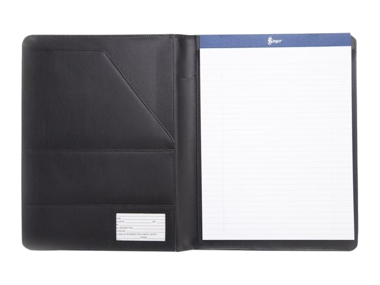 Royce Executive Writing Portfolio - Black - Leather Portfolios