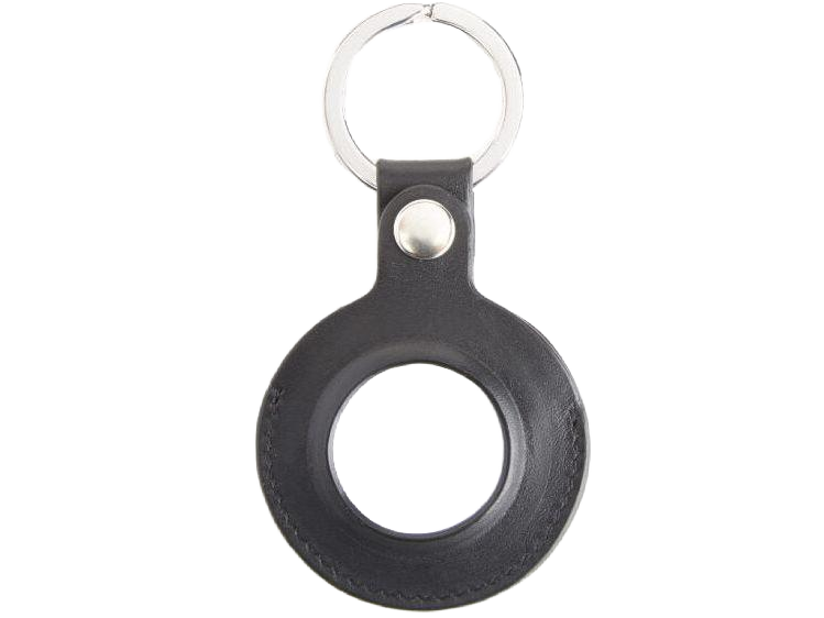 Royce Leather Air Tag Holder Key Chain - Black - Key Chains