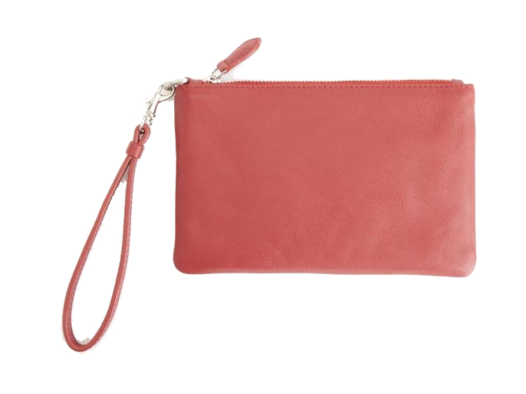 Royce Leather Zip Wristlet - Red - Wristlets