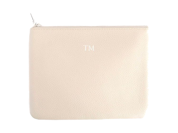 Royce Zippered Travel Pouch - Taupe - Travel Pouches