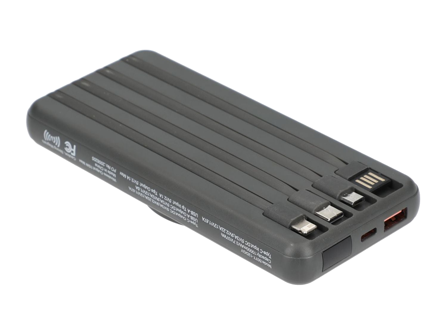 Solekick™ MagClick™ 10000 15W Wireless Power Bank - Dark Grey - Wireless Power Banks