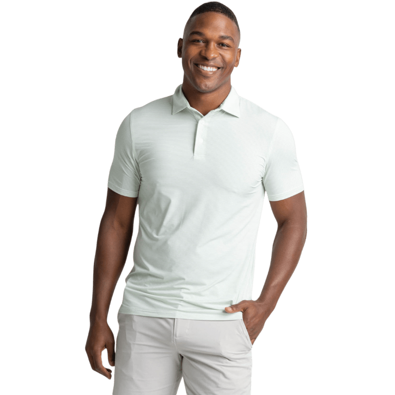 Southern Tide Men's Brrr eeze Meadowbrook Stripe Polo - Polos - SwagWear